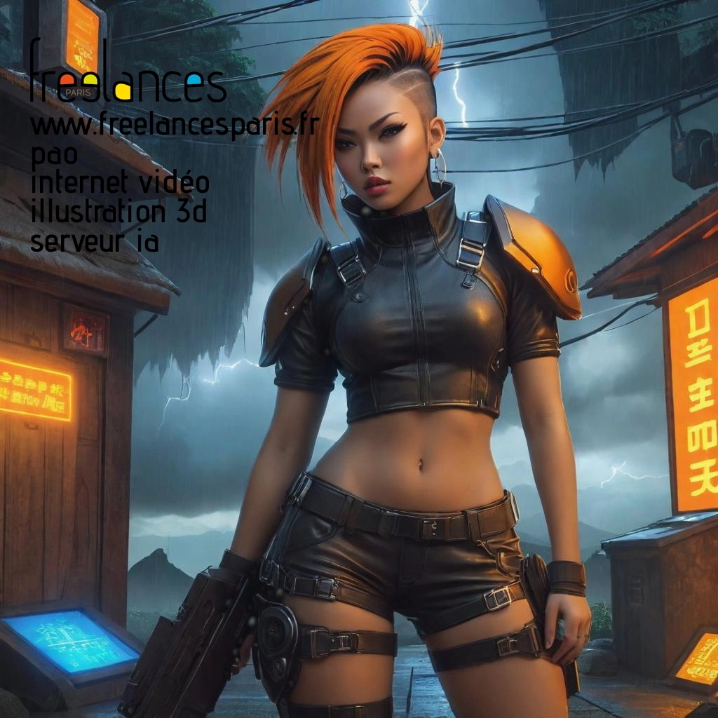 Pao mise en page internet vidéo illustration 3d serveur IA générative AI freelance paris studio de création magazines p5qp3dw0